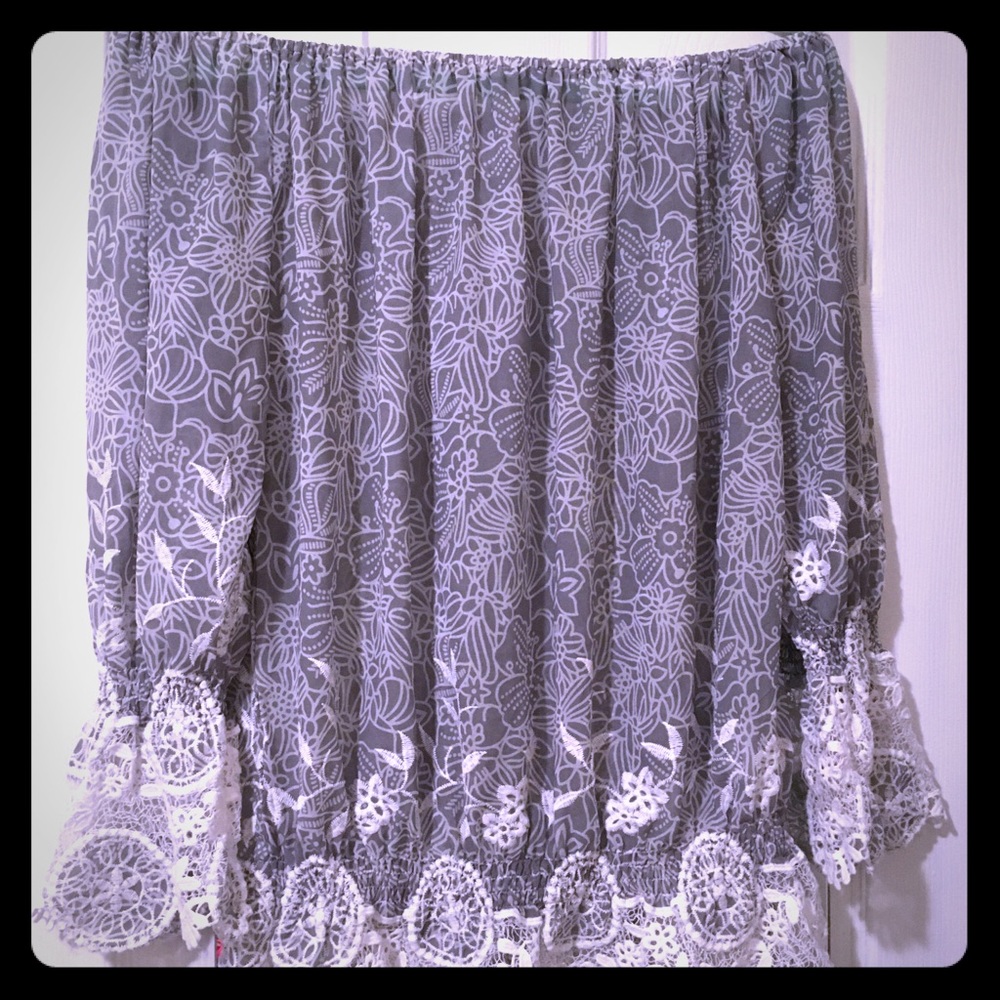 Off Shoulder Boho Top